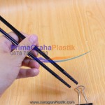 Sumpit Hitam Plastik Ulir Hygienis ala Yoshinoya “Cover Plastik” (Stock : Ready)