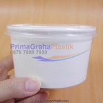 Noodle Soup Bowl Paper + Tutup “350 ml / 12 Oz” Khusus Makanan Panas (Stock : Ready)