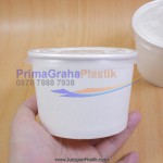 Noodle Soup Bowl Paper + Tutup “500 ml / 17 Oz” Khusus Makanan Panas (Stock : Ready)