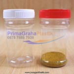 Jar Bubuk Sambal ROUND “150 ml” + Plug + Tutup (Stock : KOSONG & TIDAK Tersedia Lagi)