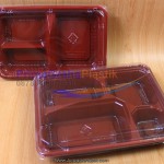 Box Bento Mika “3 Sekat & 4 Sekat” Red-Black (KOSONG Tidak Tersedia Lagi)