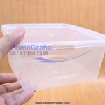 (CRP) Kotak Plastik Makanan 1500 ml  SQ Microwaveable & Freezer (Stock : Indent)