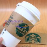 Sleeve Hot Cup – Sarung Khusus Penahan Panas untuk Gelas Kopi – POLOS (Stock : Ready)